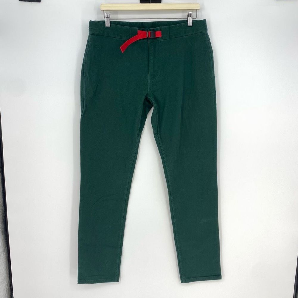 Topo Designs Womens Climb Pants Size L Organic Cotton Outdoor Hiking Green